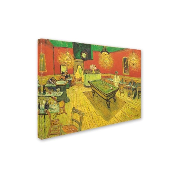 Vincent Van Gogh 'Night Caf? With Pool Table' Canvas Art,18x24